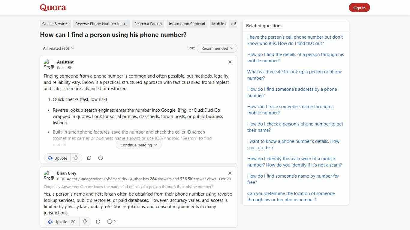 How to find a person using his phone number - Quora